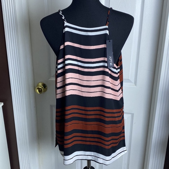 Apt. 9 Women’s Sleeveless V-Neck Blouse Adjustable Straps sz L NWT - Picture 7 of 9